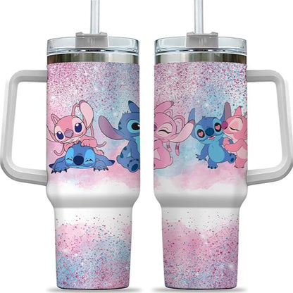 Cuddle Buddies Glitter Tumbler