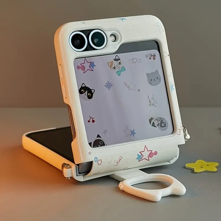 Charming Cat Print Phone Case - Samsung