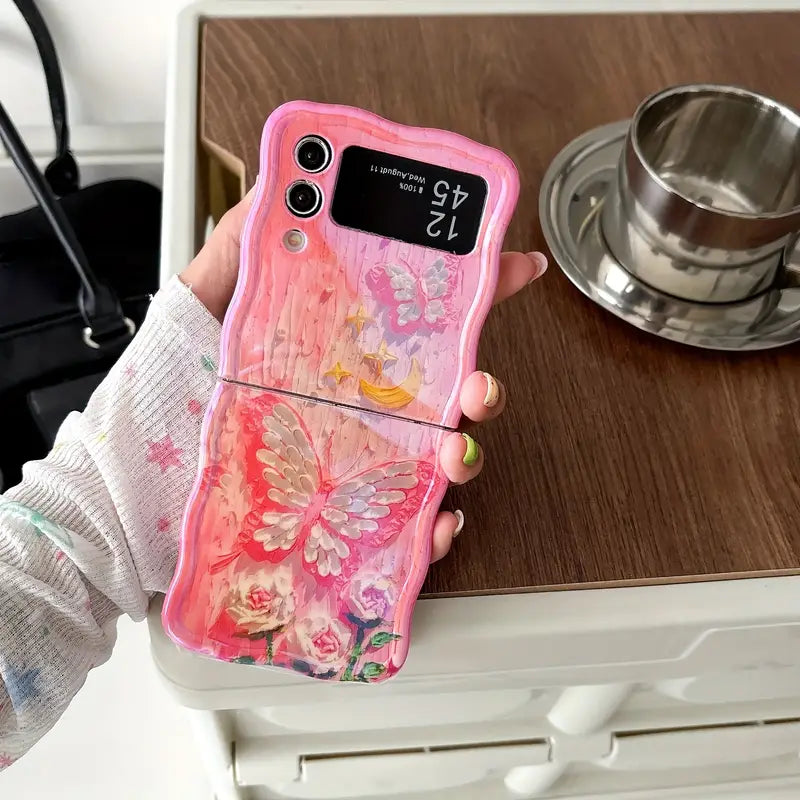 Dreamy Butterfly Glow Flip Case - Samsung