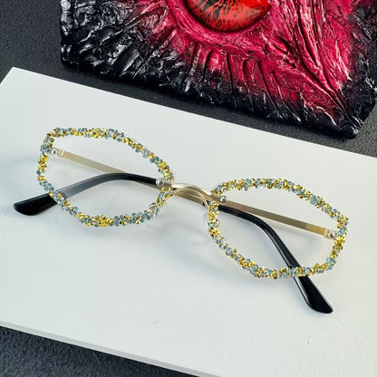 Sunflare Jewel Rim Statement Sunglasses