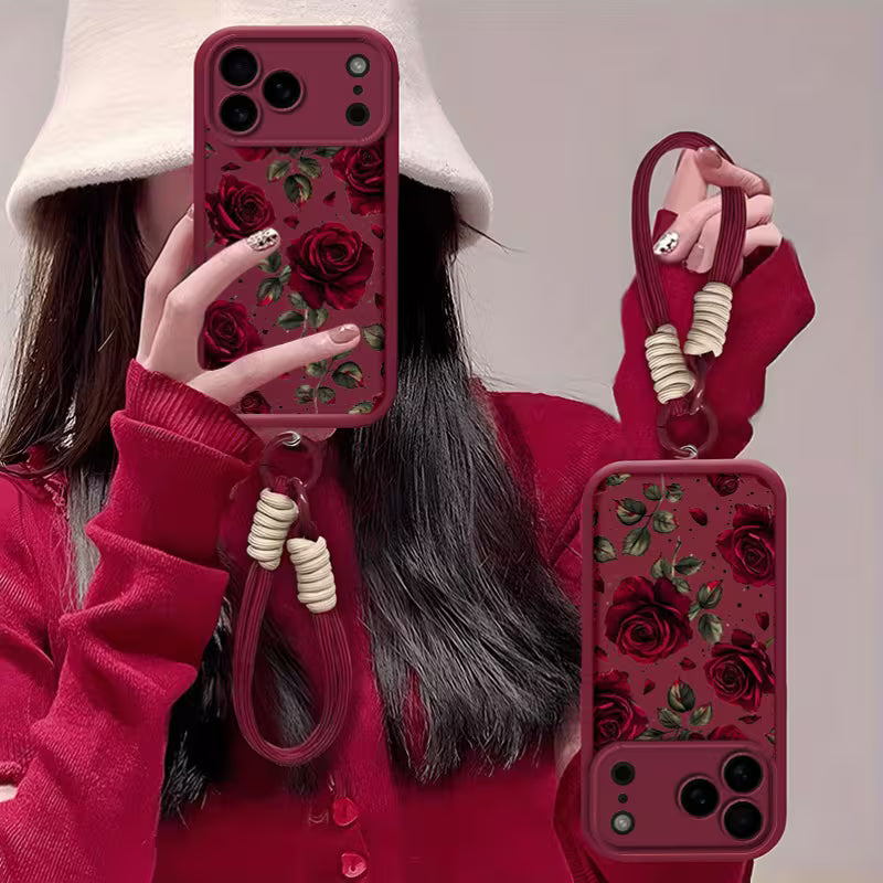 Wine Crush Rose Aesthetic Case