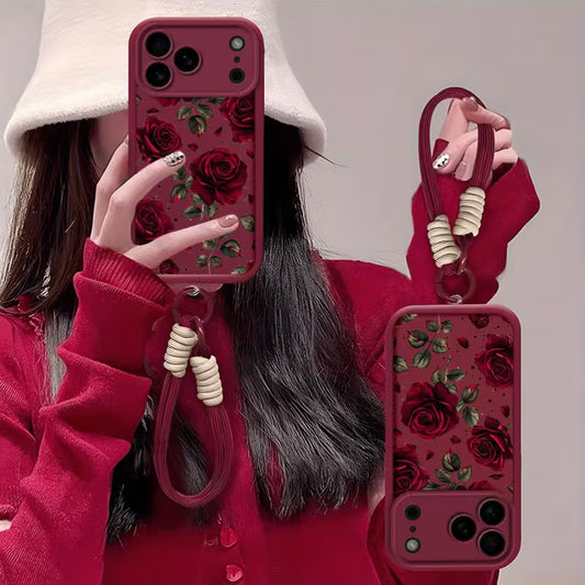 Wine Crush Rose Aesthetic Case