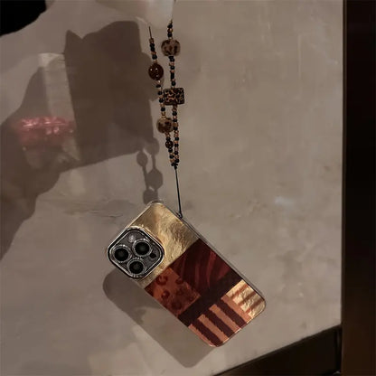 Chic Retro Leopard Bracelet Phone Case