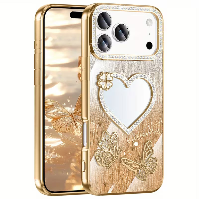 Fairy Wings Heart Mirror Case