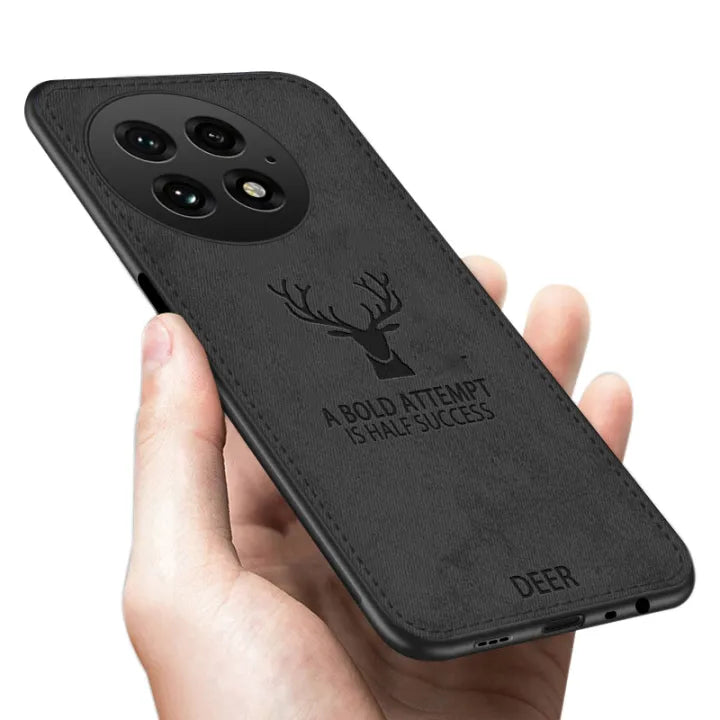 Luxury Elk Design Cloth Texture Case - OnePlus
