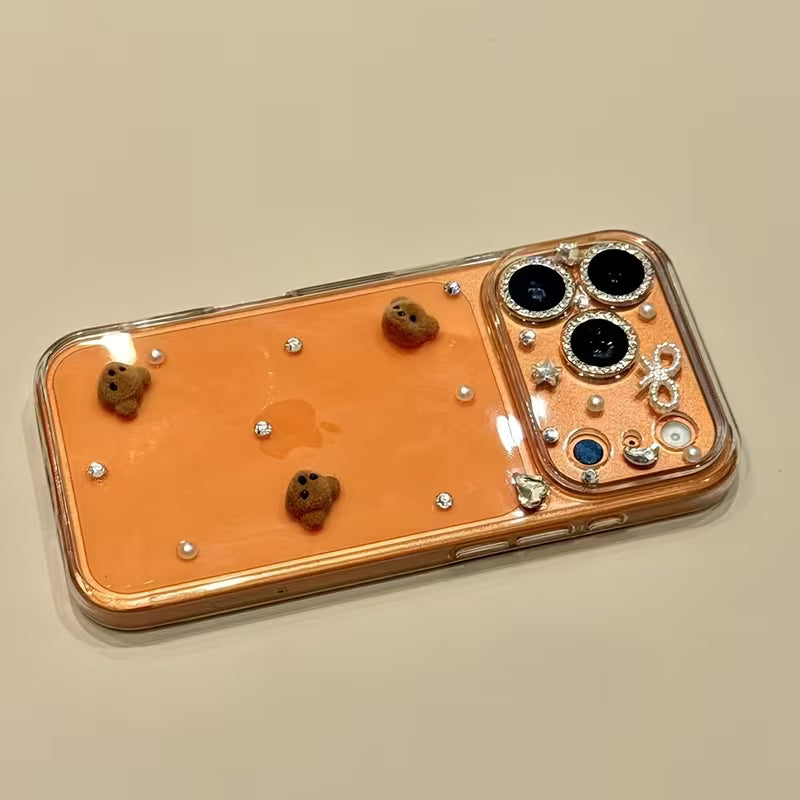 Teddy Jewel Charm Stardust Case