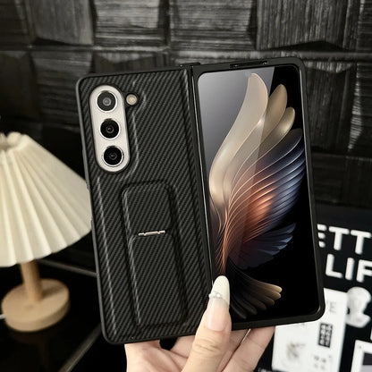 Galaxy Z Fold6 Rugged Carbon Fiber Bracket Case