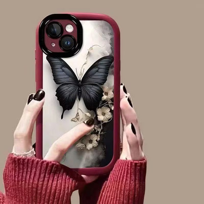 Delicate Noir Butterfly Case