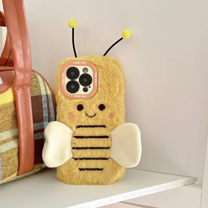 HoneyBee Hug Plush Phone Case