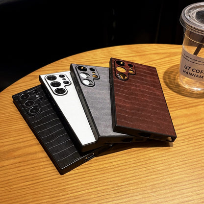 Premium Leather Crocodile Texture Case - Samsung