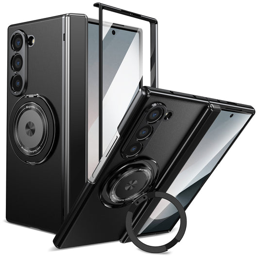 Galaxy Z Fold6 Elegant Magnetic Ring Holder Case