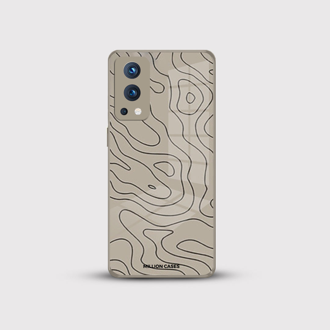 Swirls Pattern Glass Case - OnePlus Nord Series