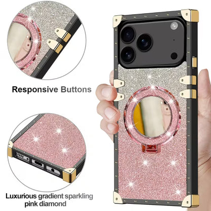 Boxed Bling Glitter Ring Case