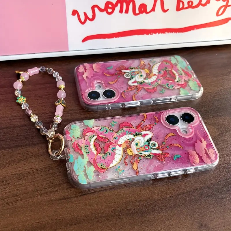 Mystical Dragon Glitter Phone Case