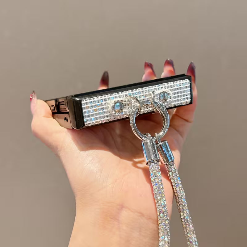Galaxy Z Flip Series Duchess Diamond Loop Wristlet Case