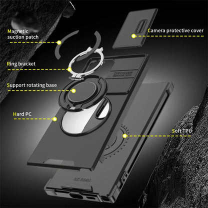 Innovative Slide Camera Magnetic Stand Case - Samsung