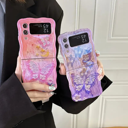 Dreamy Butterfly Glow Flip Case - Samsung