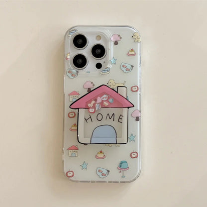 Whimsical Home and Puppy Design Case