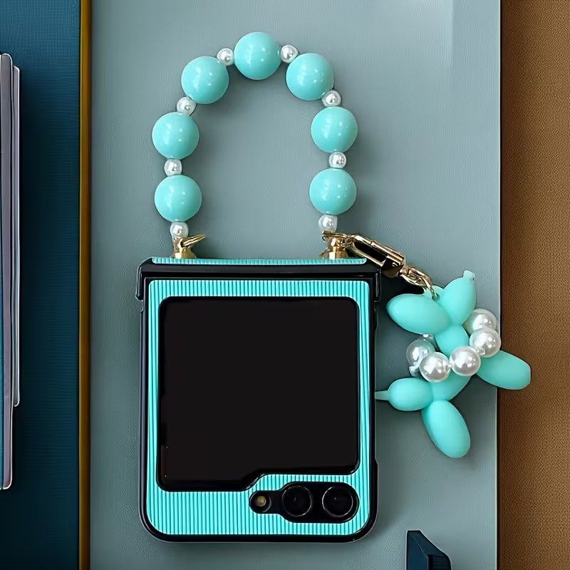 Galaxy Z Flip Series Luxury Beaded Designer Balloon Case