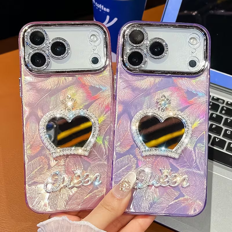 Queen Heart Mirror Case