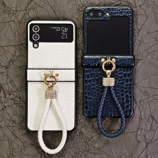 Galaxy Z Flip Series Noble Knot Croco Signature Case