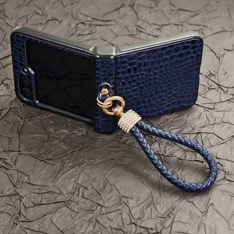 Galaxy Z Flip Series Noble Knot Croco Signature Case