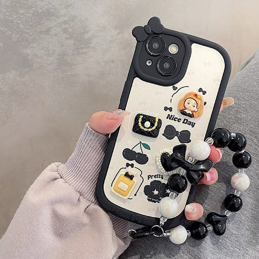 Cute 3D Doll Case with Bracelet - iPhone