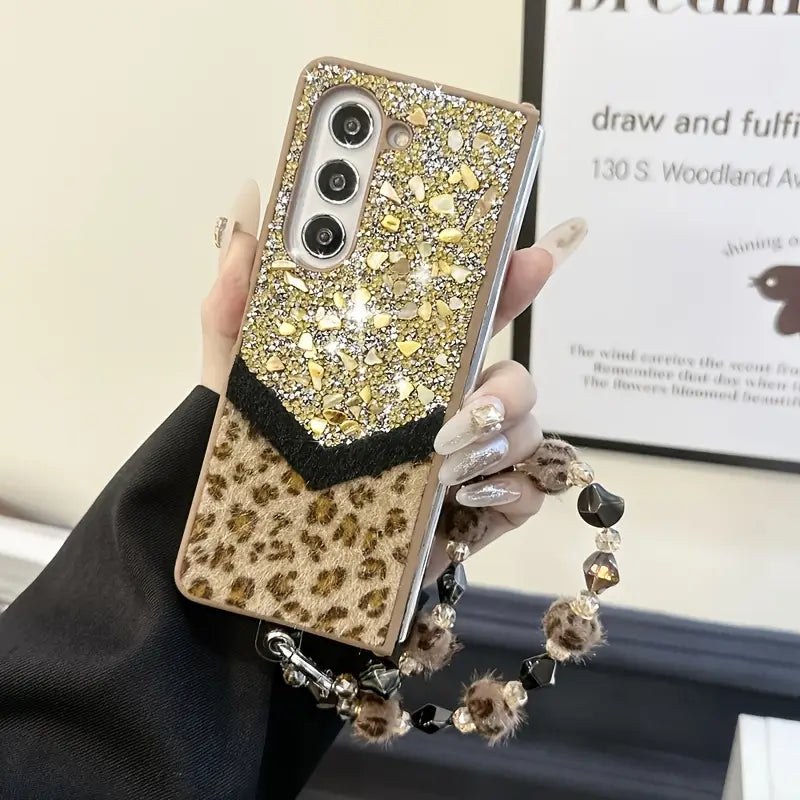 Glam Leopard Spark Phone Case - Samsung