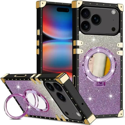 Boxed Bling Glitter Ring Case