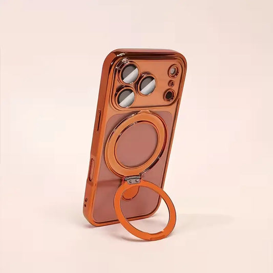 Designer Metallic Ring Holder Case