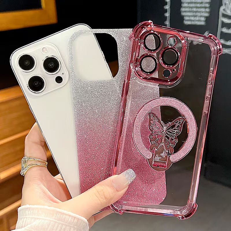 Enchanting Flutter Glitter Case