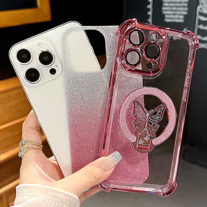 Enchanting Flutter Glitter Case