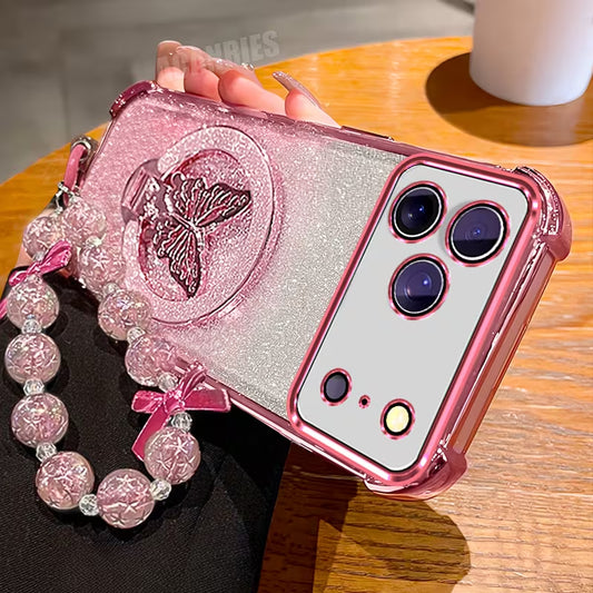 Enchanting Flutter Glitter Case