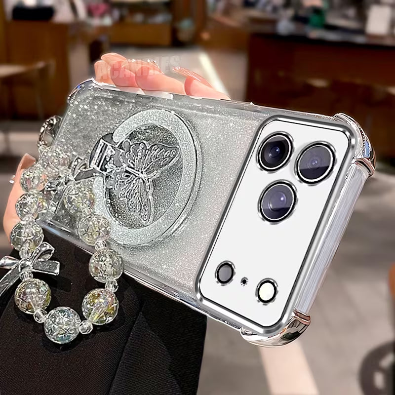 Enchanting Flutter Glitter Case