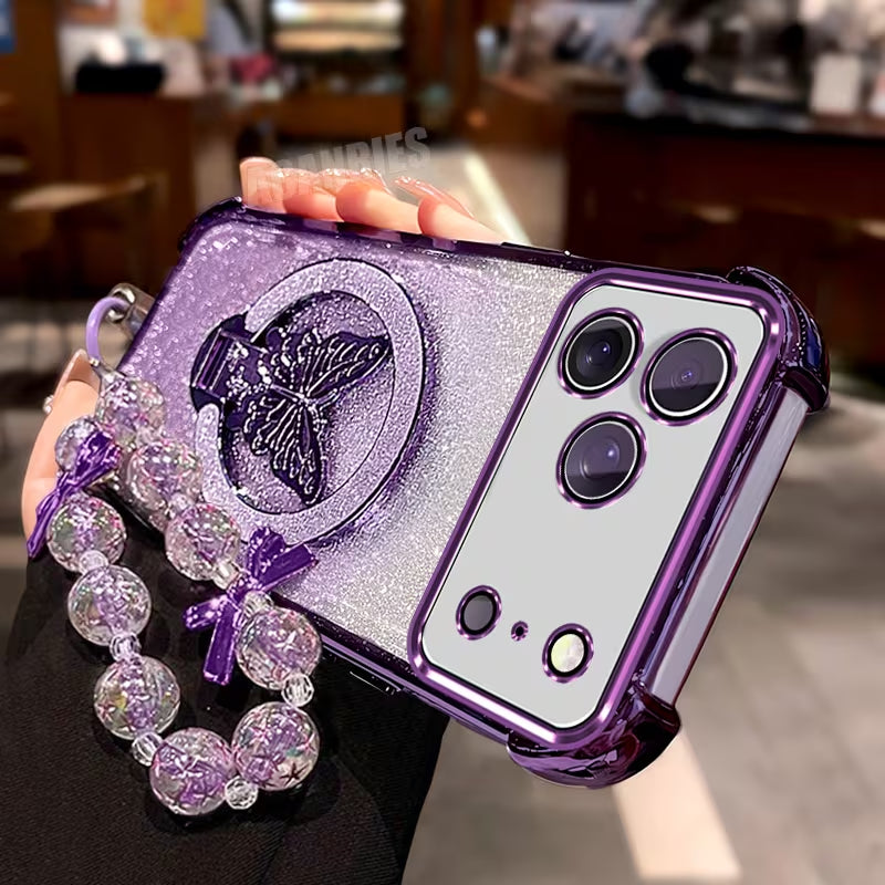 Enchanting Flutter Glitter Case