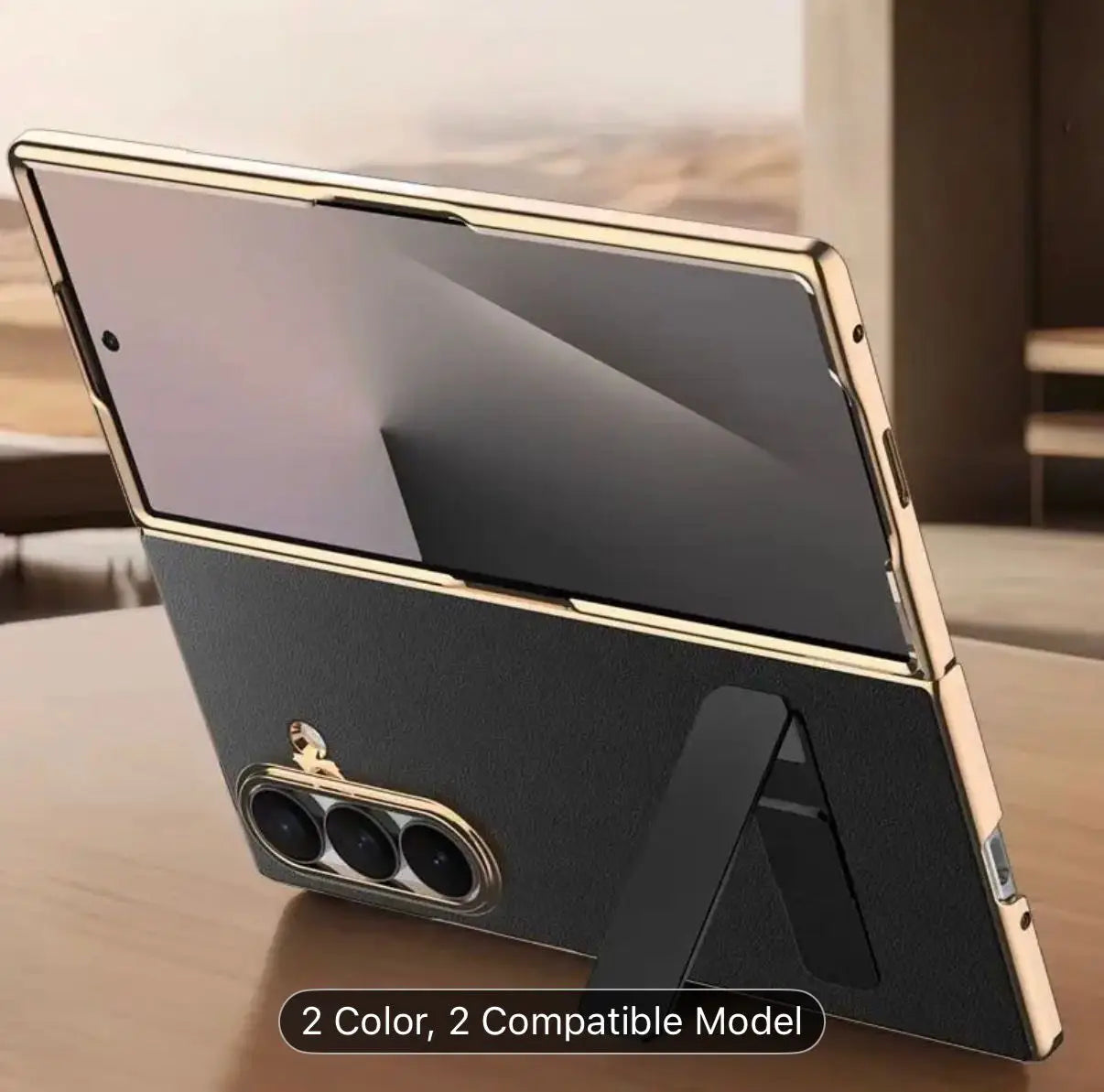 Executive Leather Armor Kickstand Case