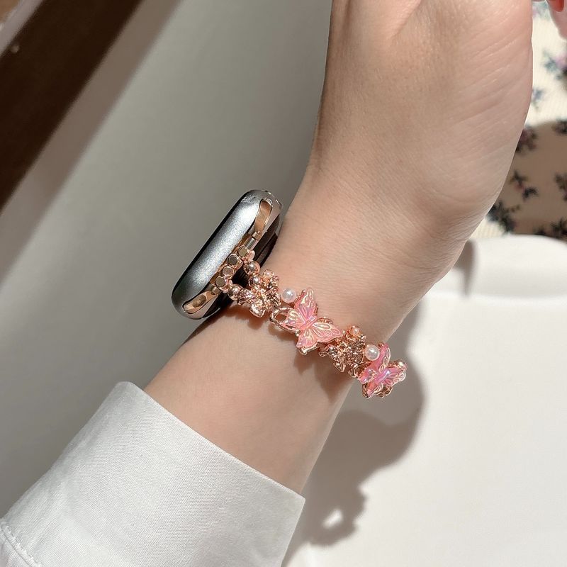 Delicate Butterfly Charm Smartwatch Band