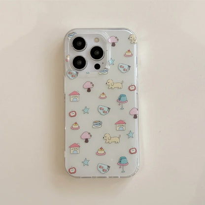 Whimsical Home and Puppy Design Case