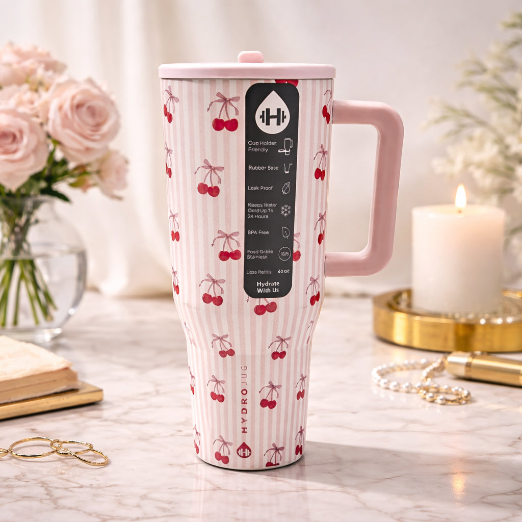 Cherry Blush Strawberry Tumbler