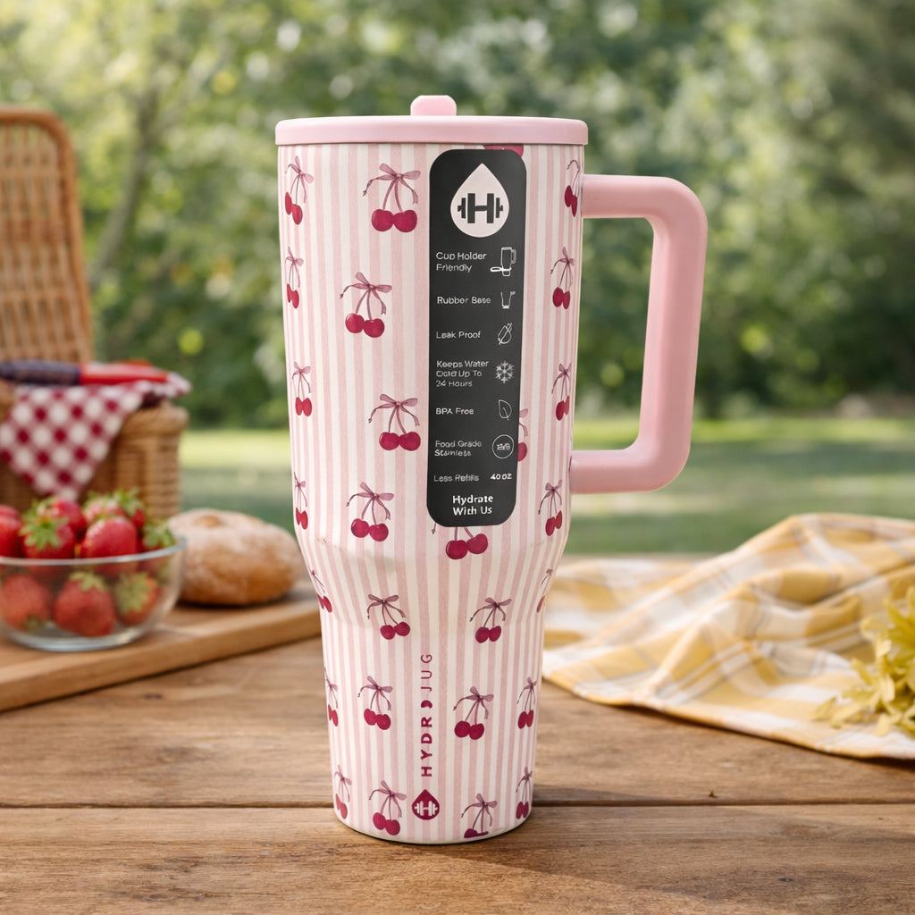 Cherry Blush Strawberry Tumbler