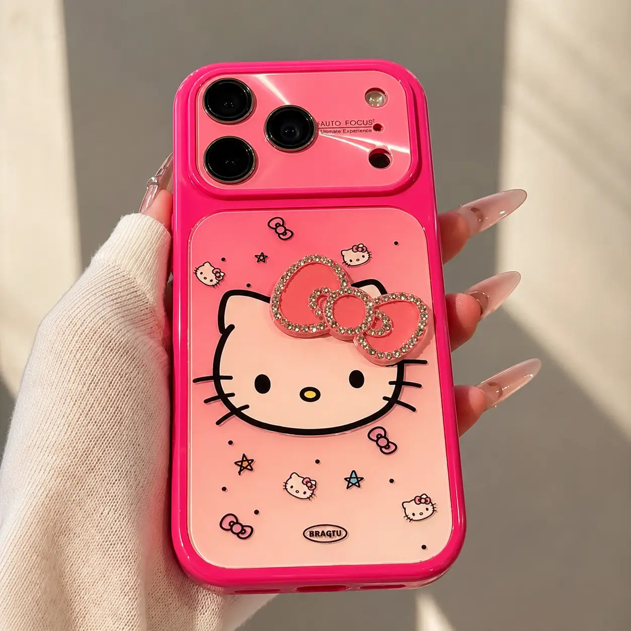 Sparkling Blush Kitty Bow Case