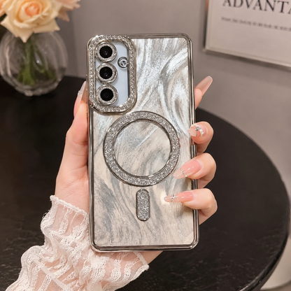 Platinum Marble Glow Case