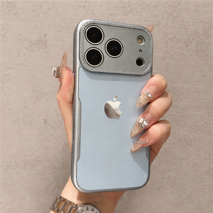 Blush Velour Diamond Camera Shine Case
