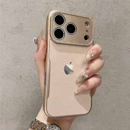 Blush Velour Diamond Camera Shine Case