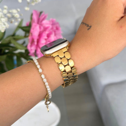 Classic Rounded Link Watch Band