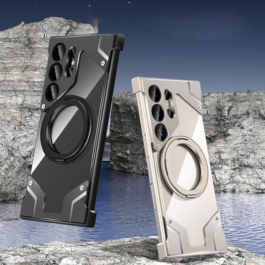 Luxury Magnetic Rimless Metal Case - Samsung