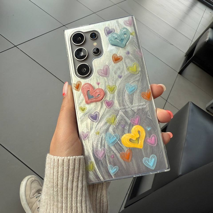 Cute Candy-Colored Hearts Case - Samsung