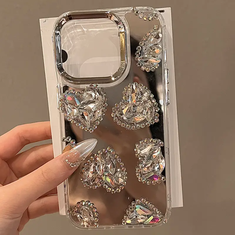 Shimmering Heart Charm Case