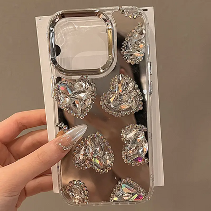 Shimmering Heart Charm Case