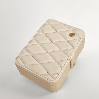 Elegant Quilted Jewelry Organizer Box